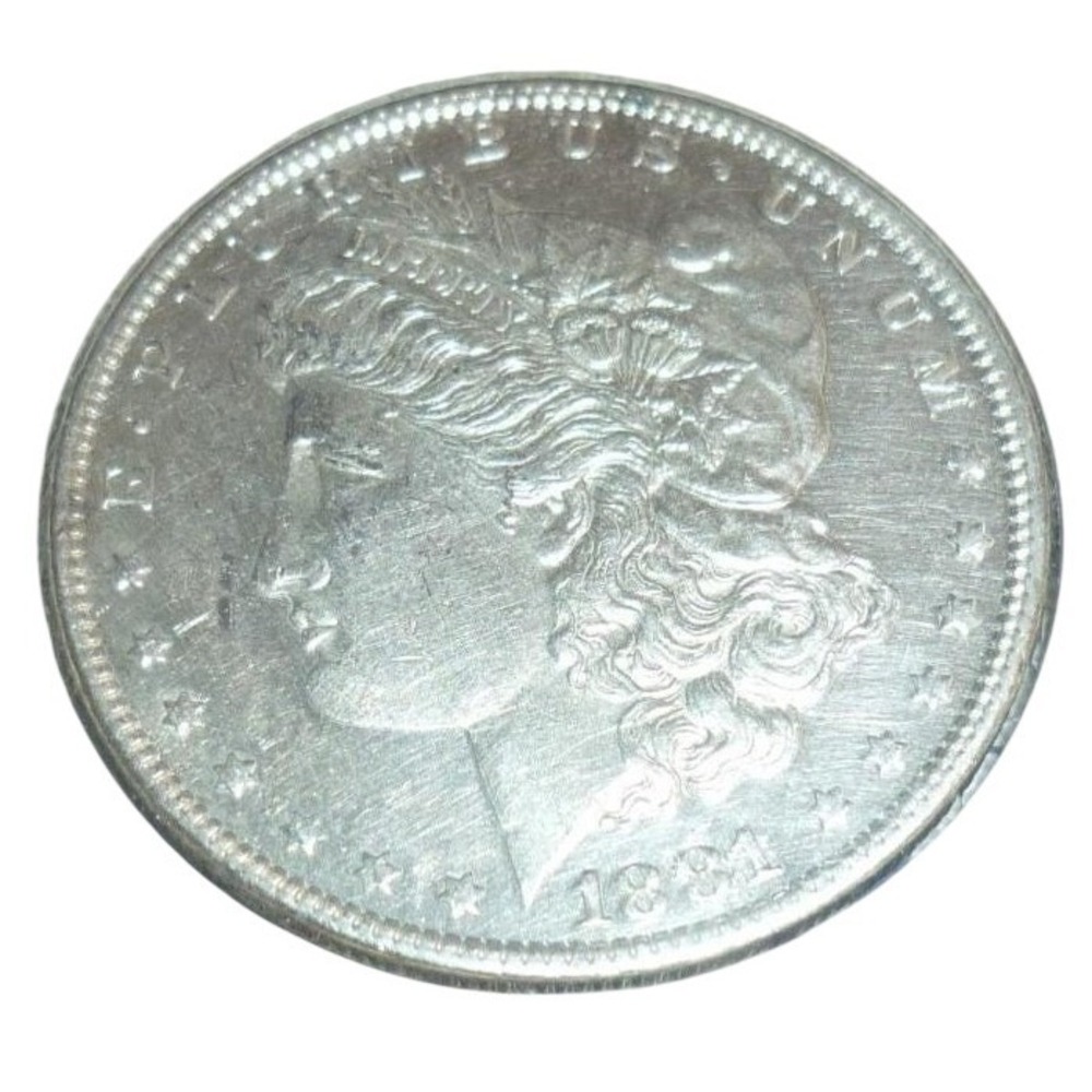 1881-O Morgan Silver Dollar BU Uncirculated Original Bank Hoard Holder Lustrous